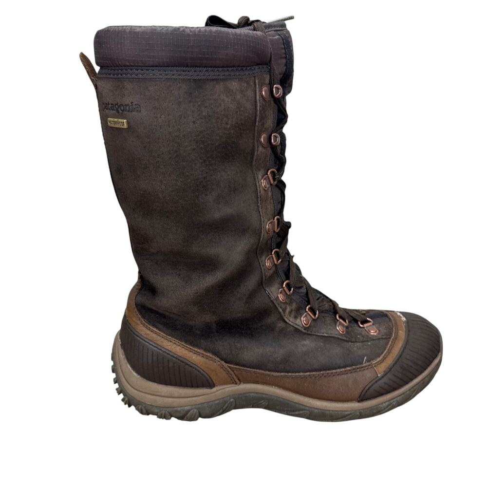 Patagonia Koyuk Waterproof Boots Womens 8.5 Velvet Brown Polartec Snow Gorpcore